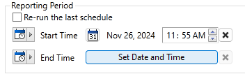 Example showing how to use the Set Date and Time button