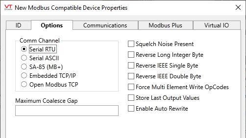 Modbus Compatible Device Driver