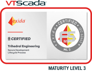 VTScada’s SDE is certified compliant with the IEC 62443-4-1 Security Standard For Industrial Automation and Control Systems.
